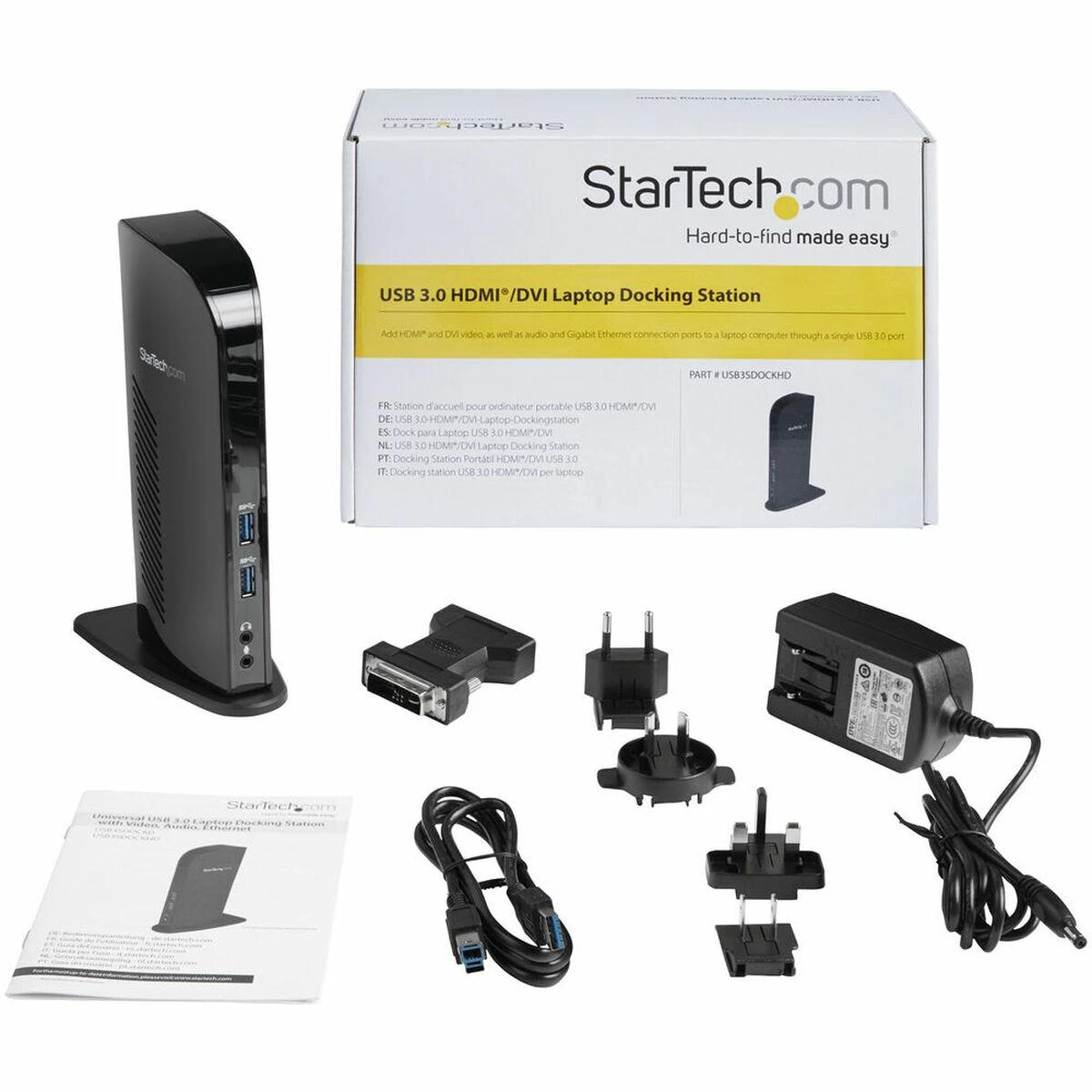 „StarTech HD Dock“ USB 3.0 stotis / replikatorius (USB3SDOCKHD)