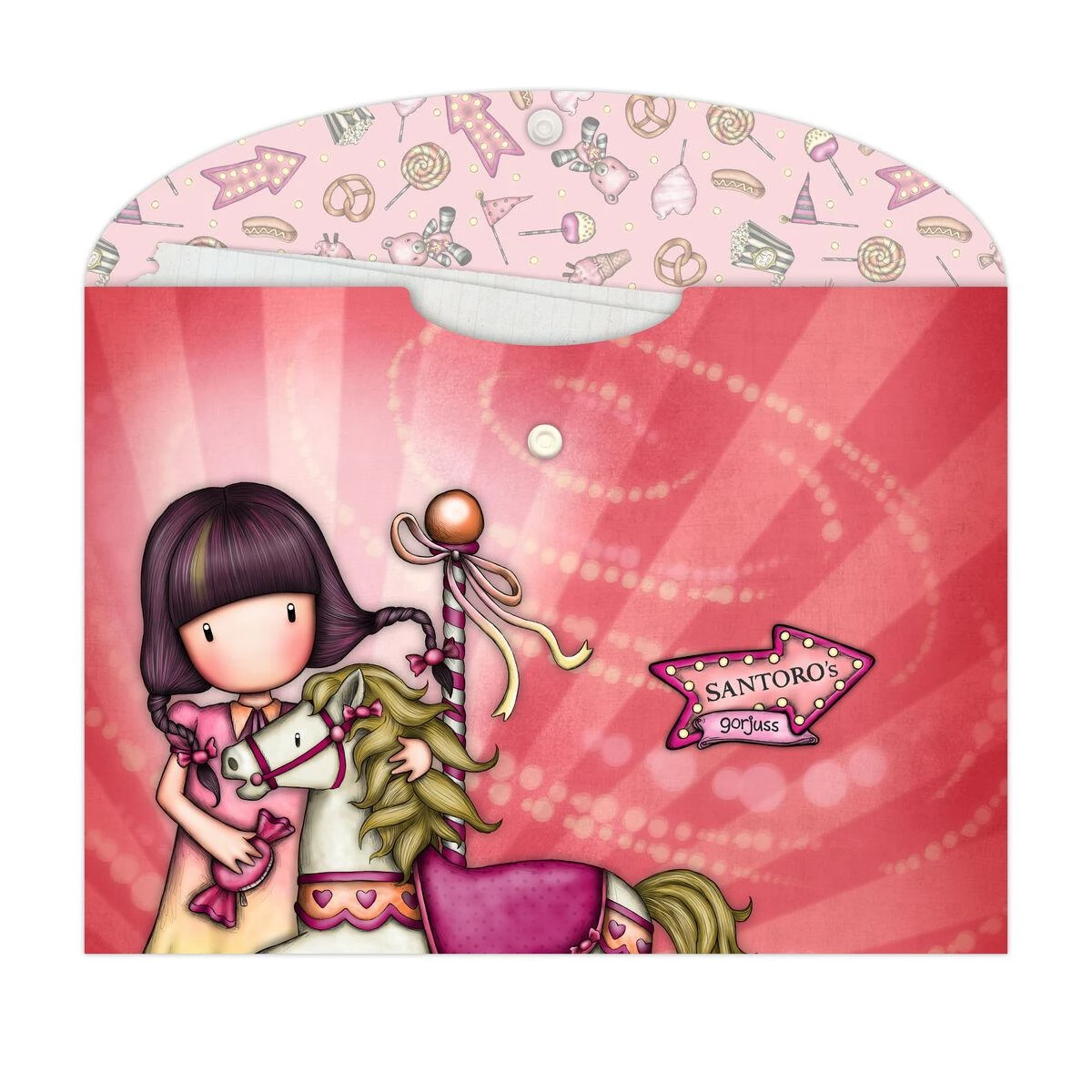 Santoro London Rinkinys Teczek A4 Gorjuss Fairground Carousel