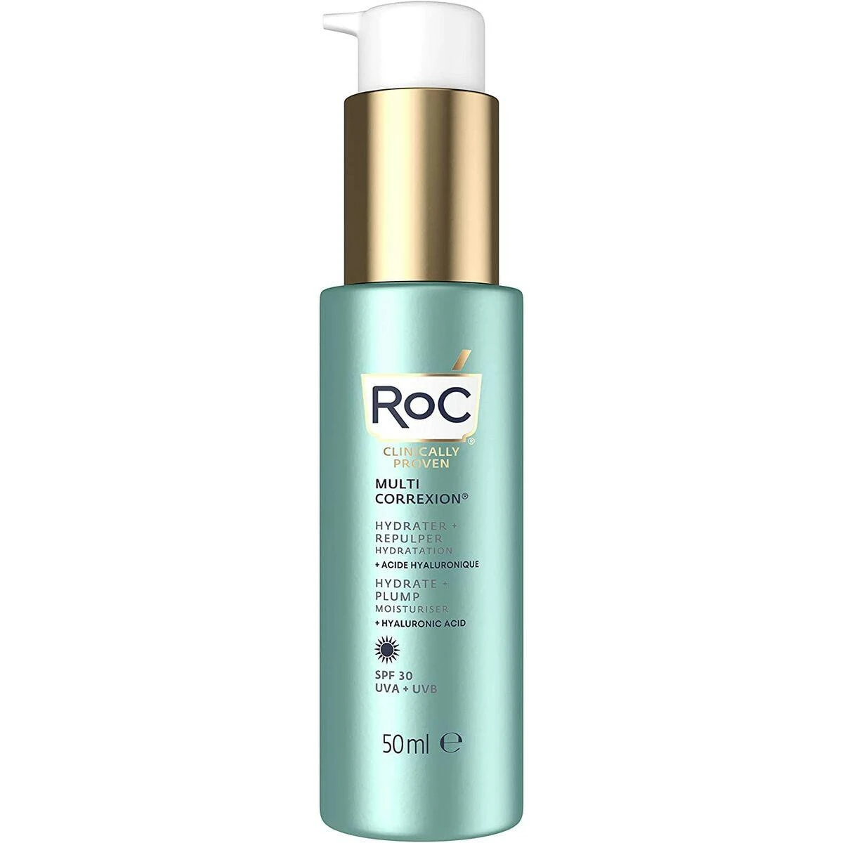 ROC Multi Correxion Hydrate & Plump Daily Moisturiser SPF 30 drėkinantis ir putlinantis veido kremas, 50 ml
