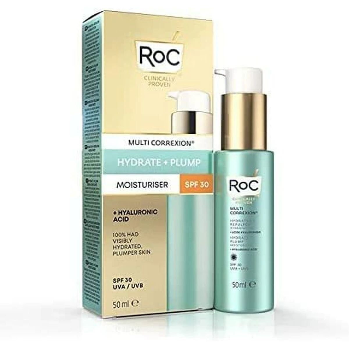 ROC Multi Correxion Hydrate & Plump Daily Moisturiser SPF 30 drėkinantis ir putlinantis veido kremas, 50 ml