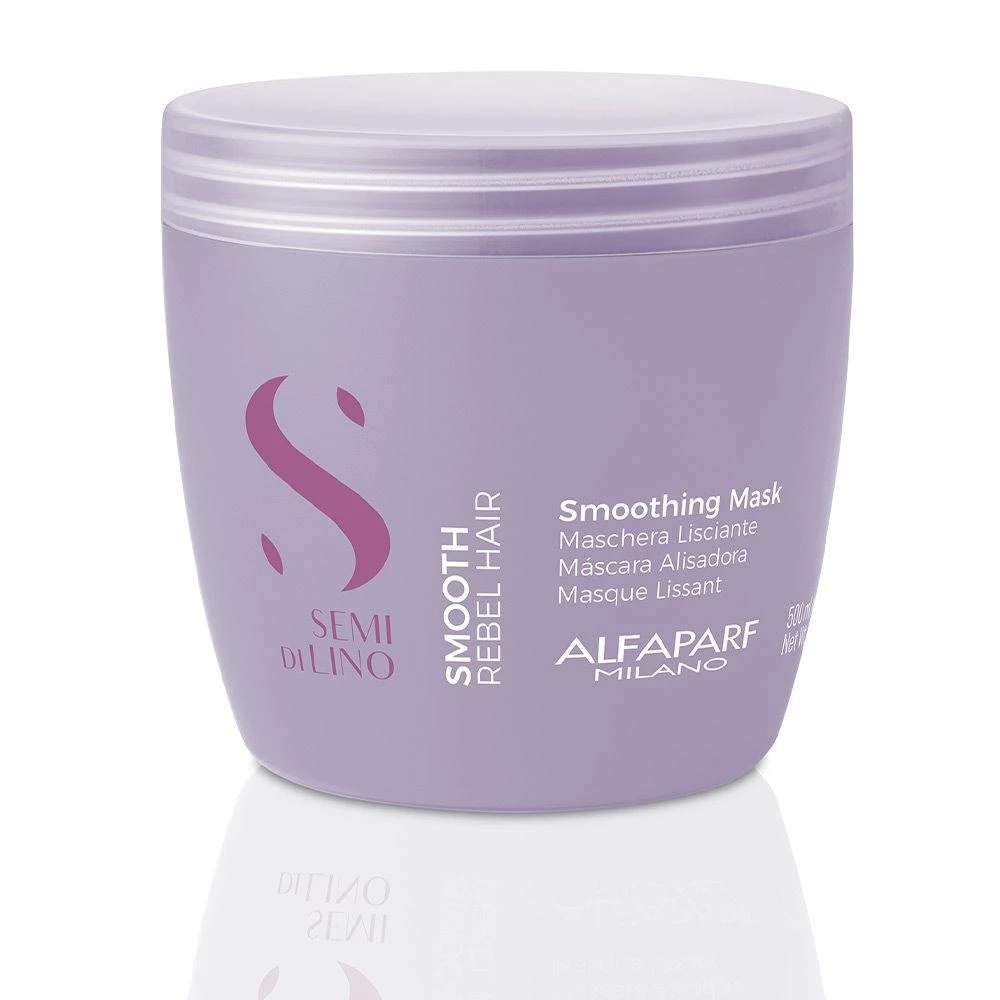 Alfaparf Milano Semi Di Lino Smooth plaukus glotninanti kaukė 500ml