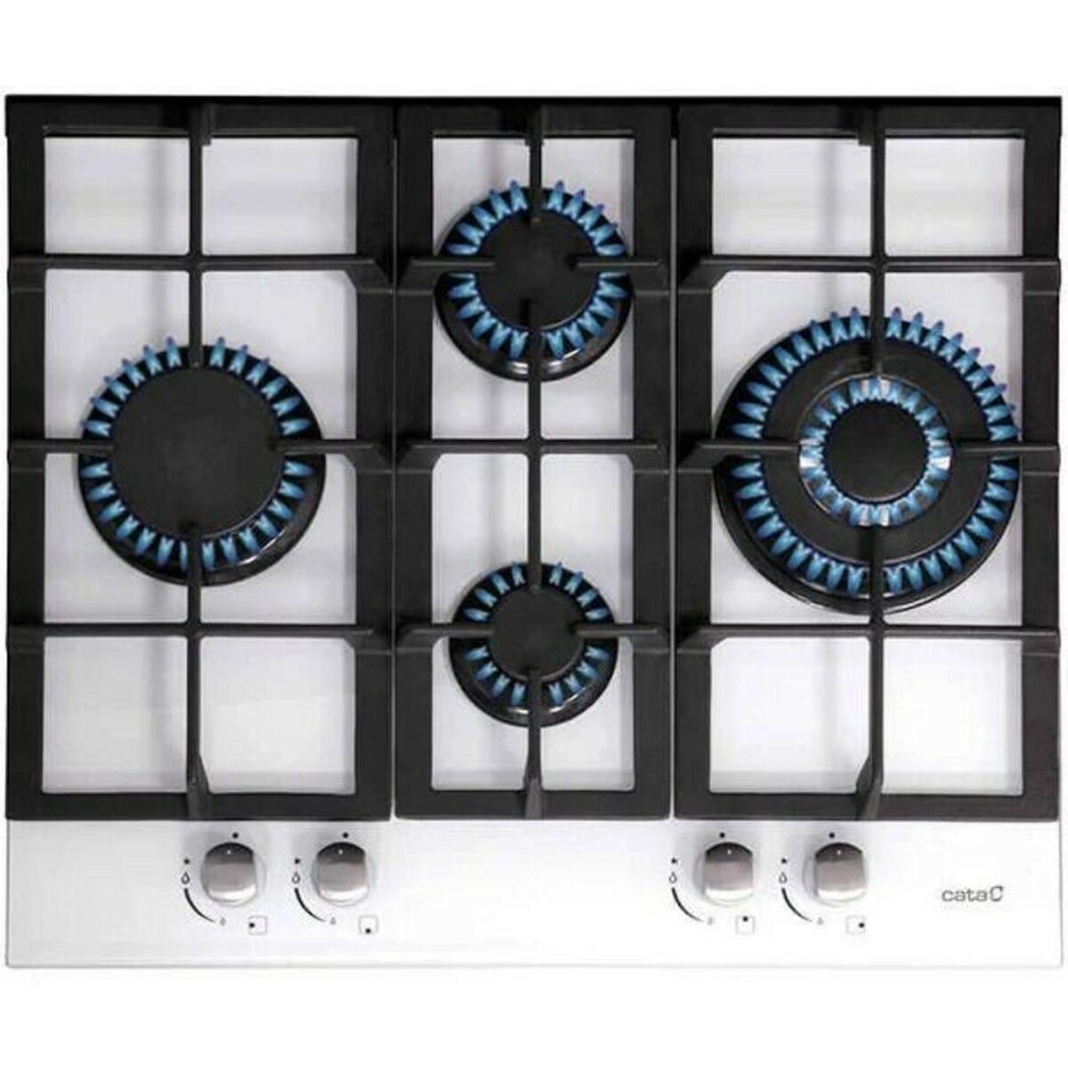 Kaitlentė CATA hob LCI 6031 WH Gas on glass, Number of burners/cooking zones 4, Rotary knobs, Baltas