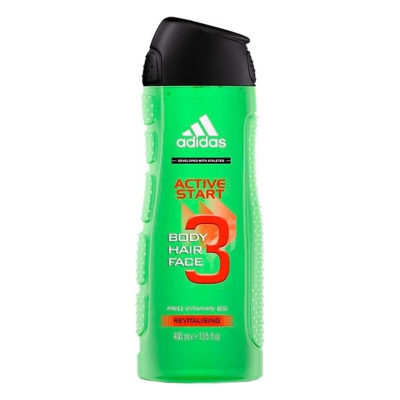 Adidas Active Start 3 viename vyriškas dušo želė 400 ml