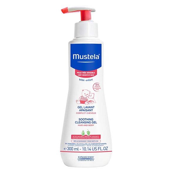 "Mustela" labai jautrios odos raminamasis valomasis gelis 200ml