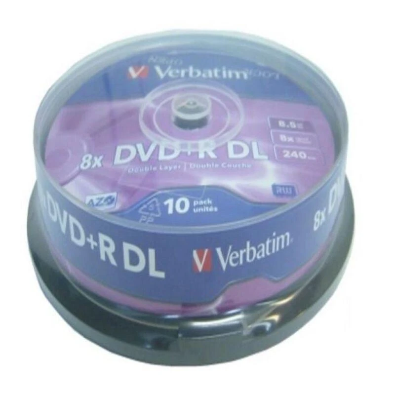 Verbatim DVD+R 8x 8.5GB DL Matte sidabrinis 10 vnt. pakuotė