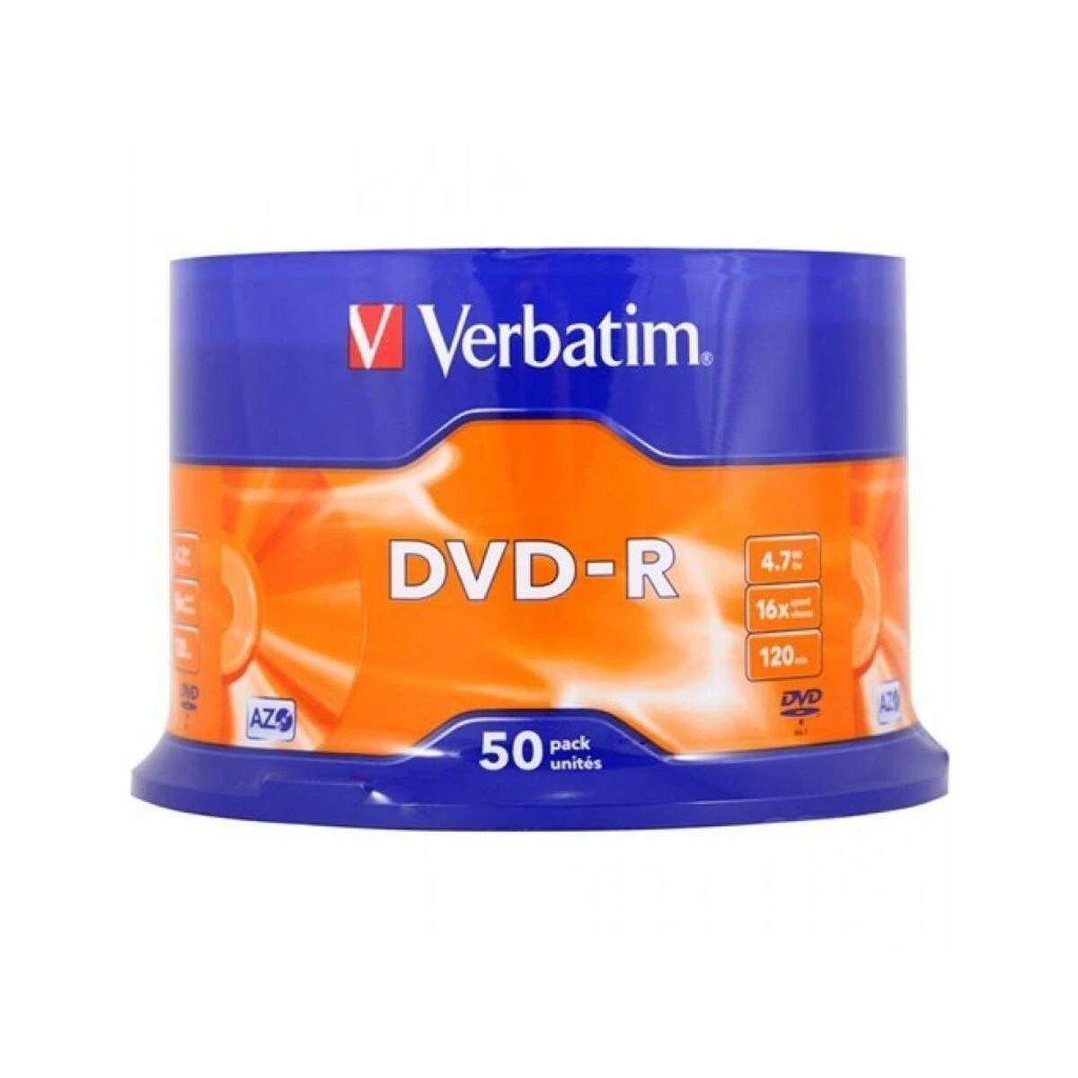 DVD-R Verbatim [ torto dėžutė 50 | 4,7 GB | 16x | matinis sidabrinis ]