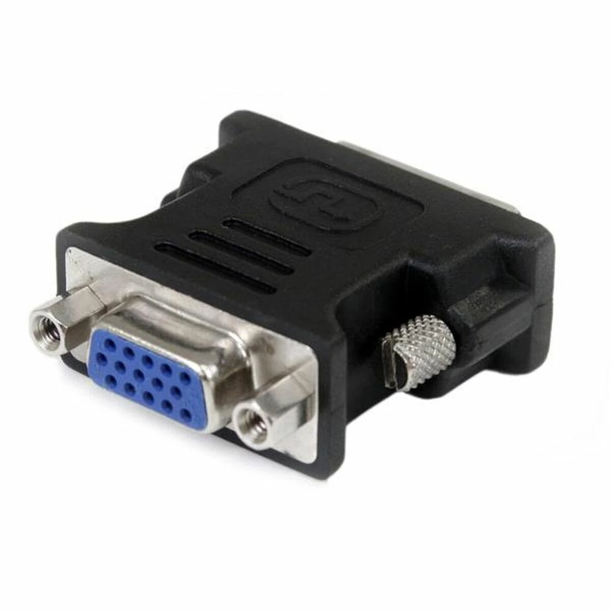 DVI-I į VGA adapteris su mėlyna jungtimi