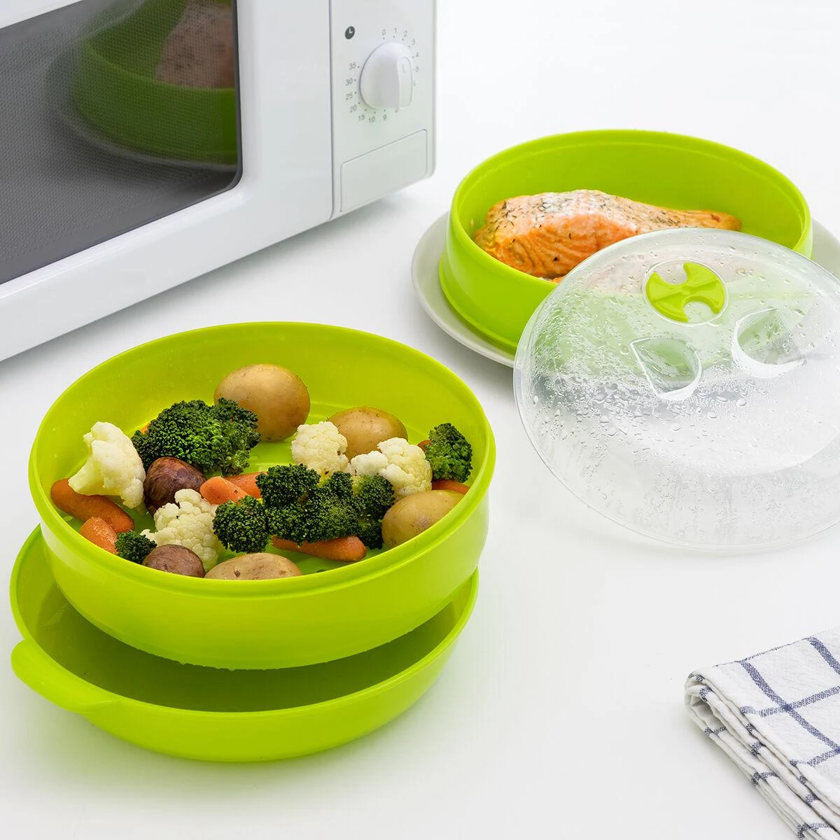 Codowave InnovaGoods dvigubas mikrobangų garintuvas