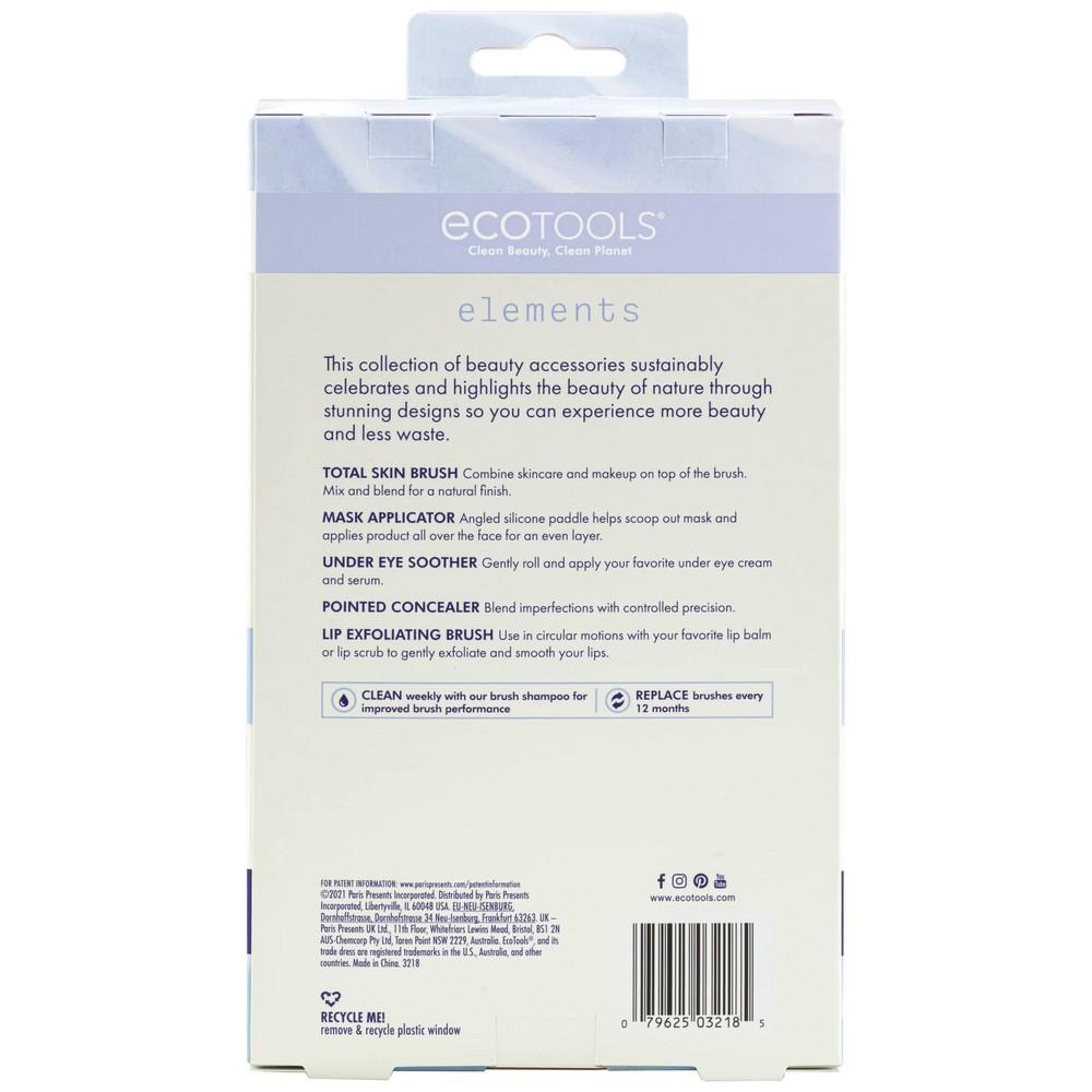 "Ecotools Elements" makiažo šepetėlių rinkinys iš 5 dalių