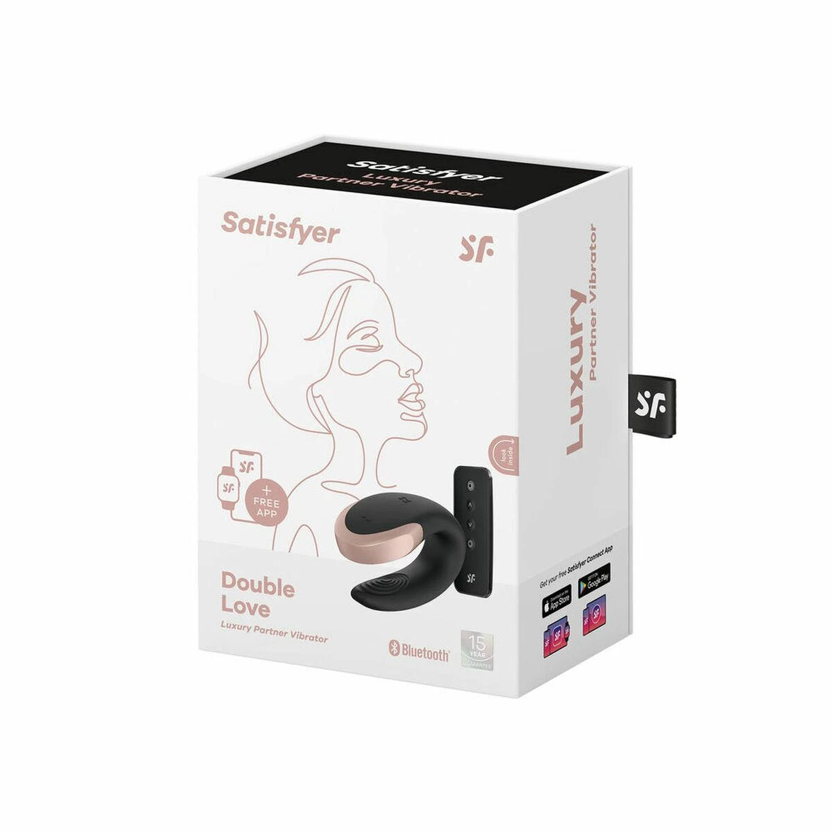 „Satisfyer“ „SATISFIER DOUBLE LOVE CONNECT“ programėlė Juodas