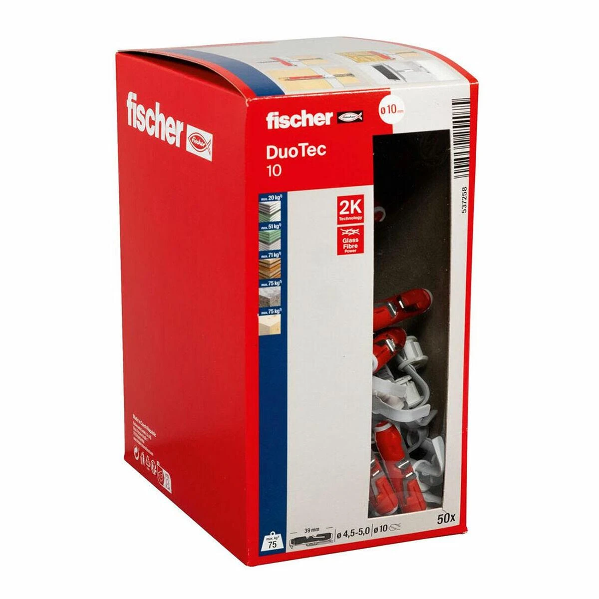 FISCHER PIN DUOTEC 10 50vnt.