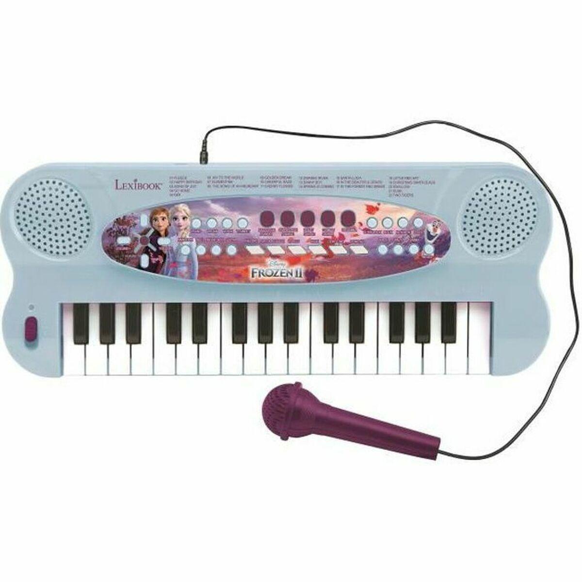 Lexibook,Disney Lexibook - Disney „Frozen“ – elektroninė klaviatūra su mikrofonu (32 klavišai) (K703FZ)
