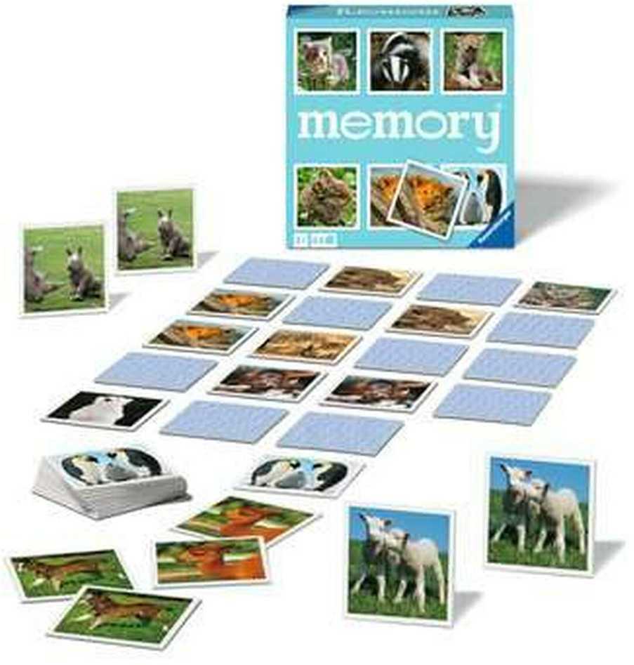Ravensburger atminties žaidimas „Animal Babies memory®“, 2–8 žaid., nuo 4 m.