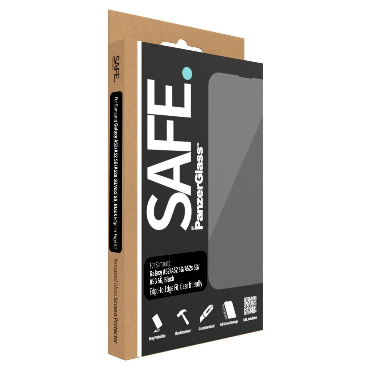 Panzer Glass SAFE by PanzerGlass Ultra-Wide Fit Apsauginis stiklas Samsung Galaxy A52 / A52 5G / A52s 5G / A53 5G
