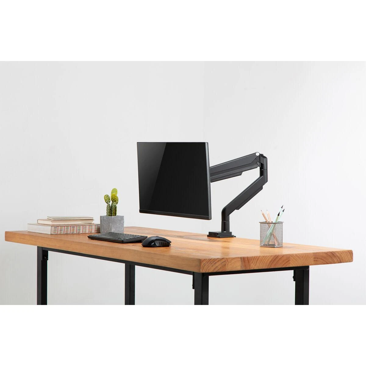 „Assmann Electronic DIGITUS DA-90394“ vienos dujinės spyruoklės monitoriaus spaustuko laikiklis 17–32 colių maks. 9kg. juodas