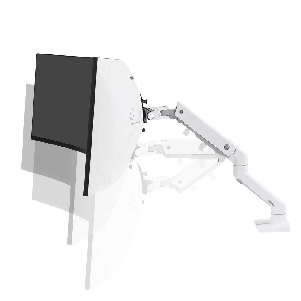 Laikiklis Ergotron - HX Desk Monitorius Arm with HD Pivot - baltas