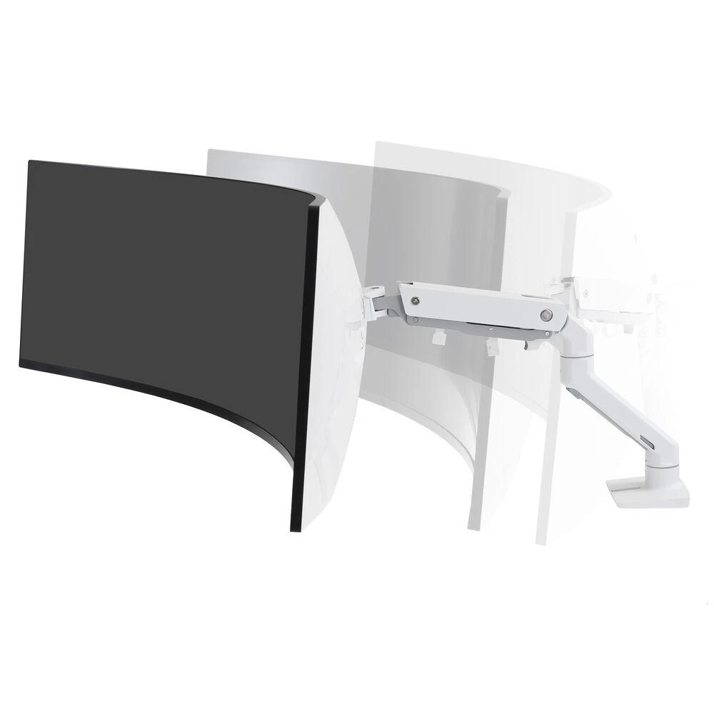 Laikiklis Ergotron - HX Desk Monitorius Arm with HD Pivot - baltas