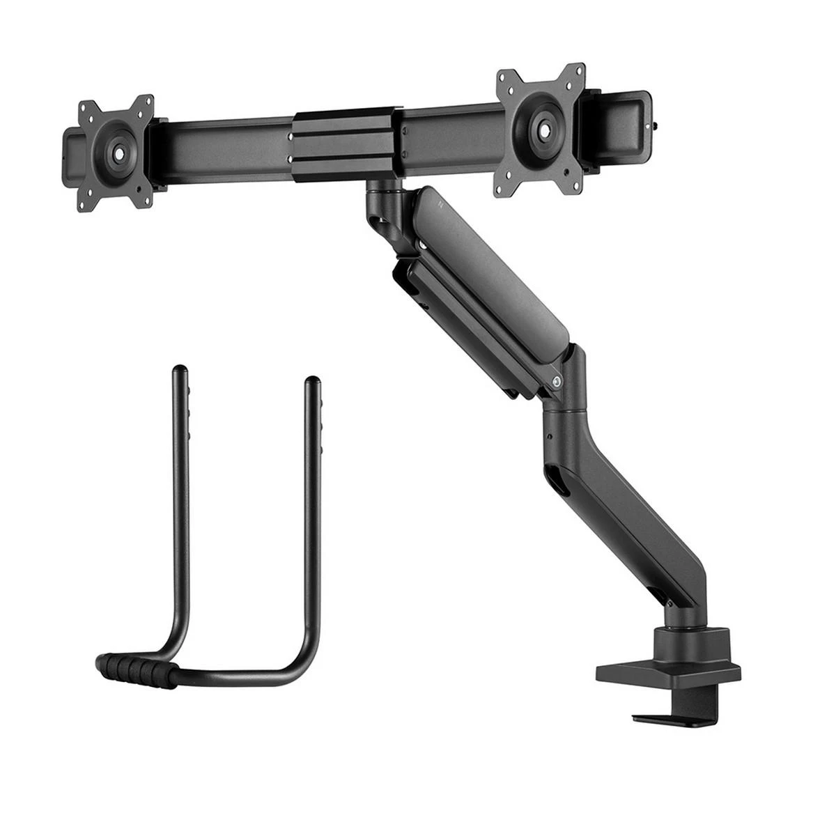 Laikiklis NEOMOUNTS BY NEWSTAR DS75-450BL2 FULL MOTION MONITORIUS DESK MOUNT FOR 17-32" SCREENS - Juodas