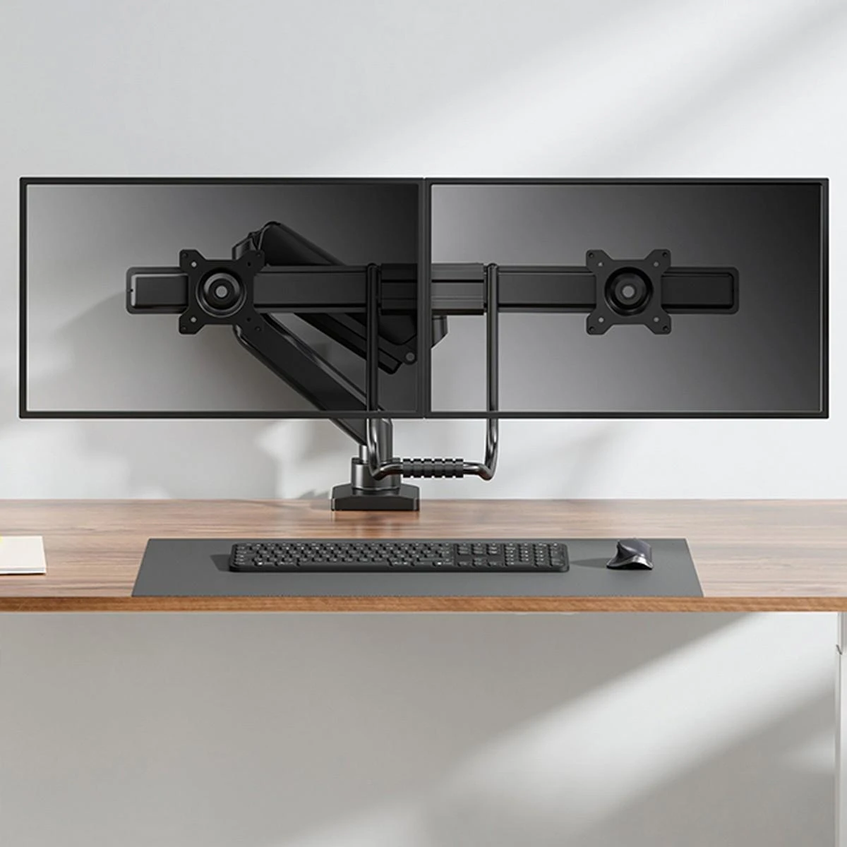 Laikiklis NEOMOUNTS BY NEWSTAR DS75-450BL2 FULL MOTION MONITORIUS DESK MOUNT FOR 17-32" SCREENS - Juodas