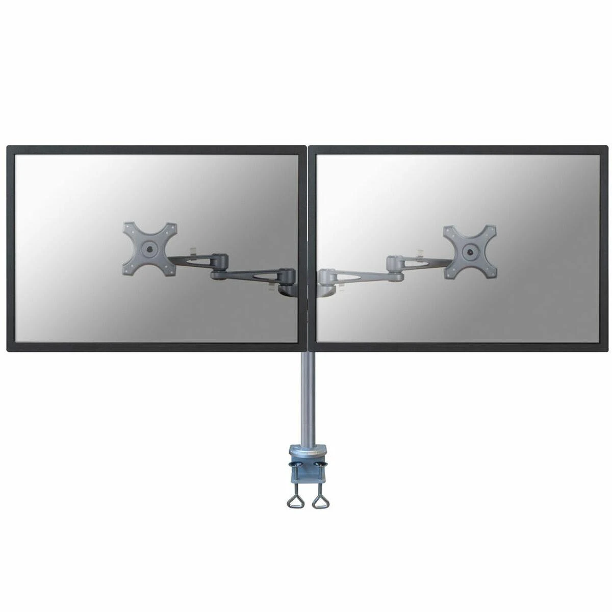 Neomounts Newstar FPMA-D935D monitoriaus laikiklis arba stovas 68,6 cm (27") Gnybtas Sidabras