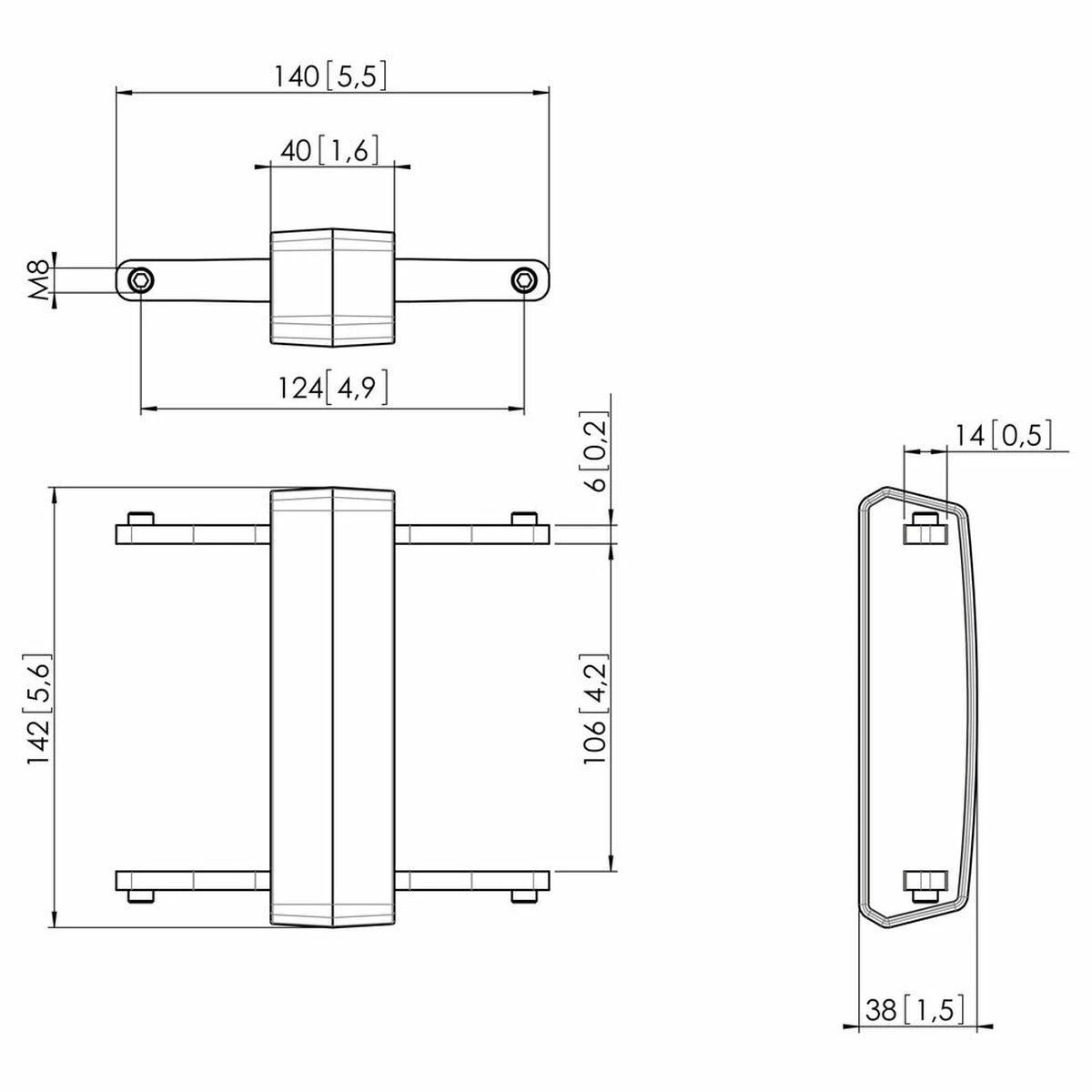 Laikiklis Vogels PFA 9104 Koppelelement für PFB 34xx