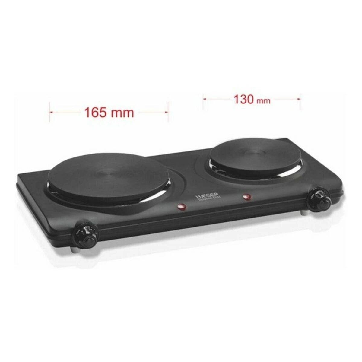 Haeger Haeger HP-02B.013A Double Disc Elektroplitina ar 2 sildelementiem 2250W