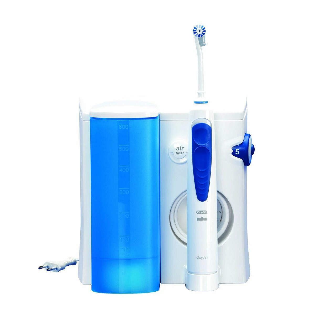 Oral-B Oxyjet dantų irigatorius su vandens talpa