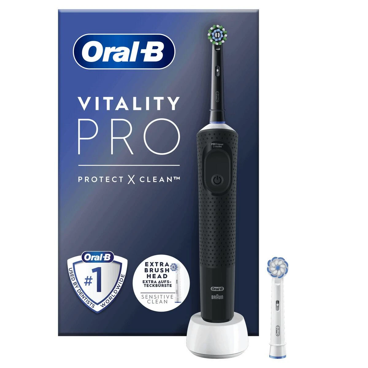 Dantų šepetėlis Braun Oral-B Vitality Pro Juodas Electric
