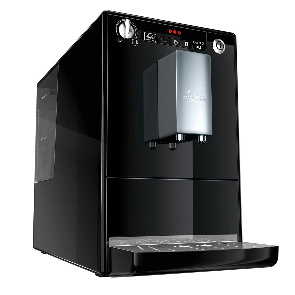 MELITTA automatinis kavos aparatas E950-101 solo, juoda-sidabro spalva