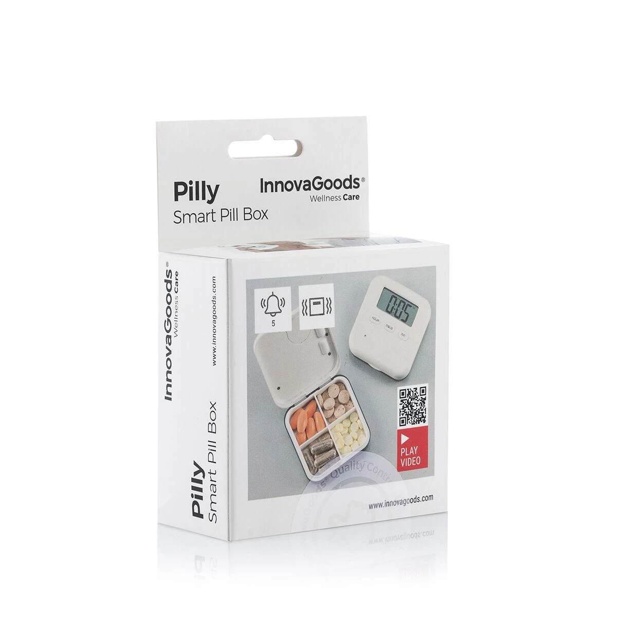 InnovaGoods Inteligentne elektroniczne pudełko na tabletki Alarm Laikrodis InnovaGoods
