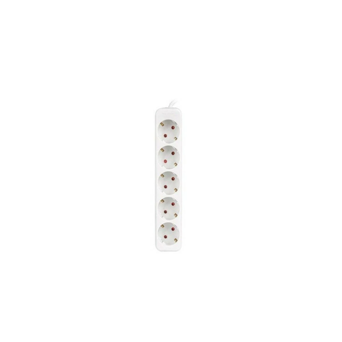 LANBERG Maitinimo juosta 5x Shuko 1,5m baltas