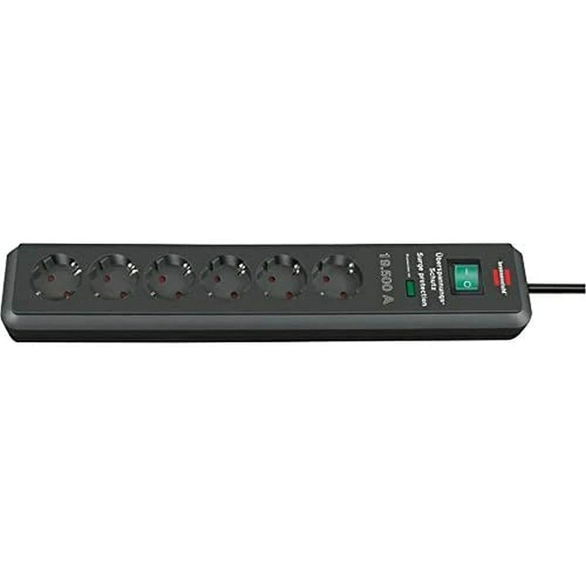 Brennenstuhl Eco-Line, prailgintuvas 3xCEE 7/4, 1xCEE 7/7, jungiklis, apsauga nuoviršįtampių, 1.5m, apsauga nuo augintinių, juodas1158820315 / GT-446