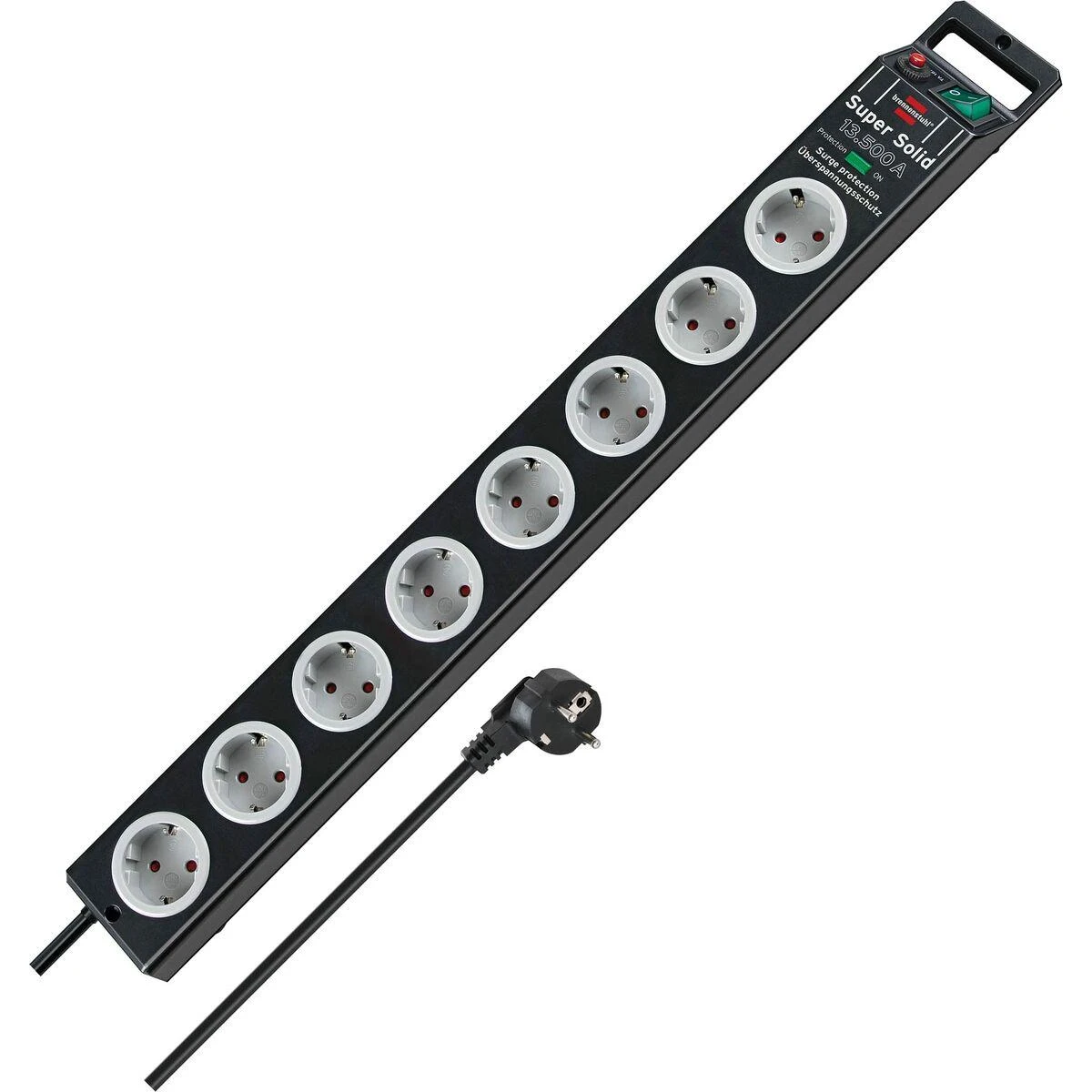 Brennenstuhl 8xCEE 7/4, 1xCEE 7/7, 2,5m, juodas 1153380318 / GT-640