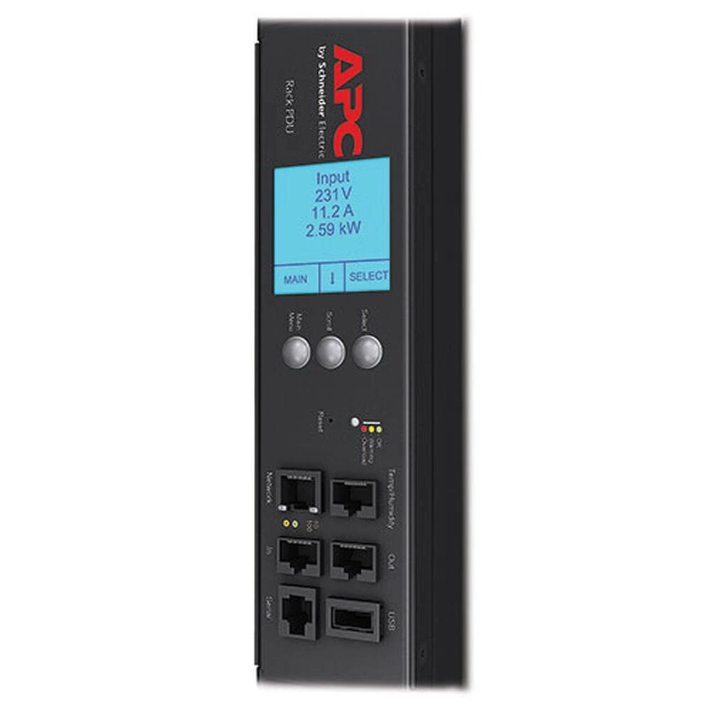 APC maitinimo juostos stovo PDU 2G Met ZeroU 11kW 18 C13/6 C19
