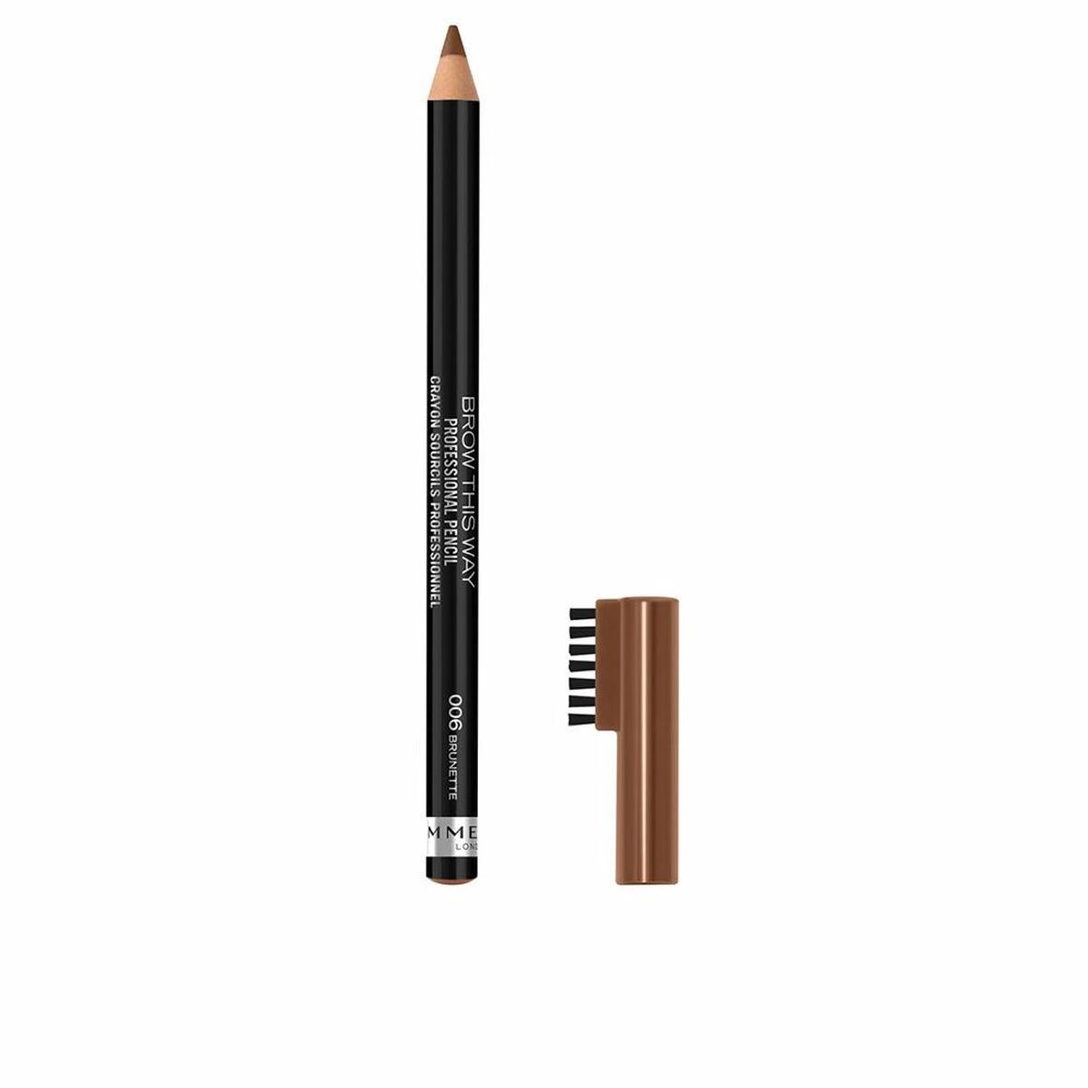Rimmel London Brow This Way Professional pieštukas 006-Brunette