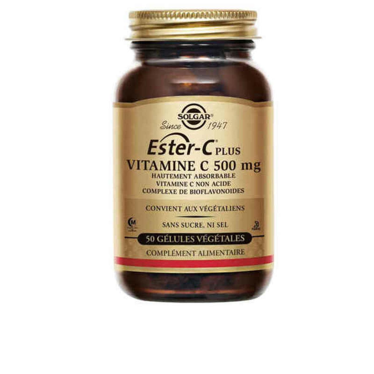 "Solgar Ester-C Plus" 500 mg vitamino C augalinės kapsulės - 50 vnt. pakuotėje