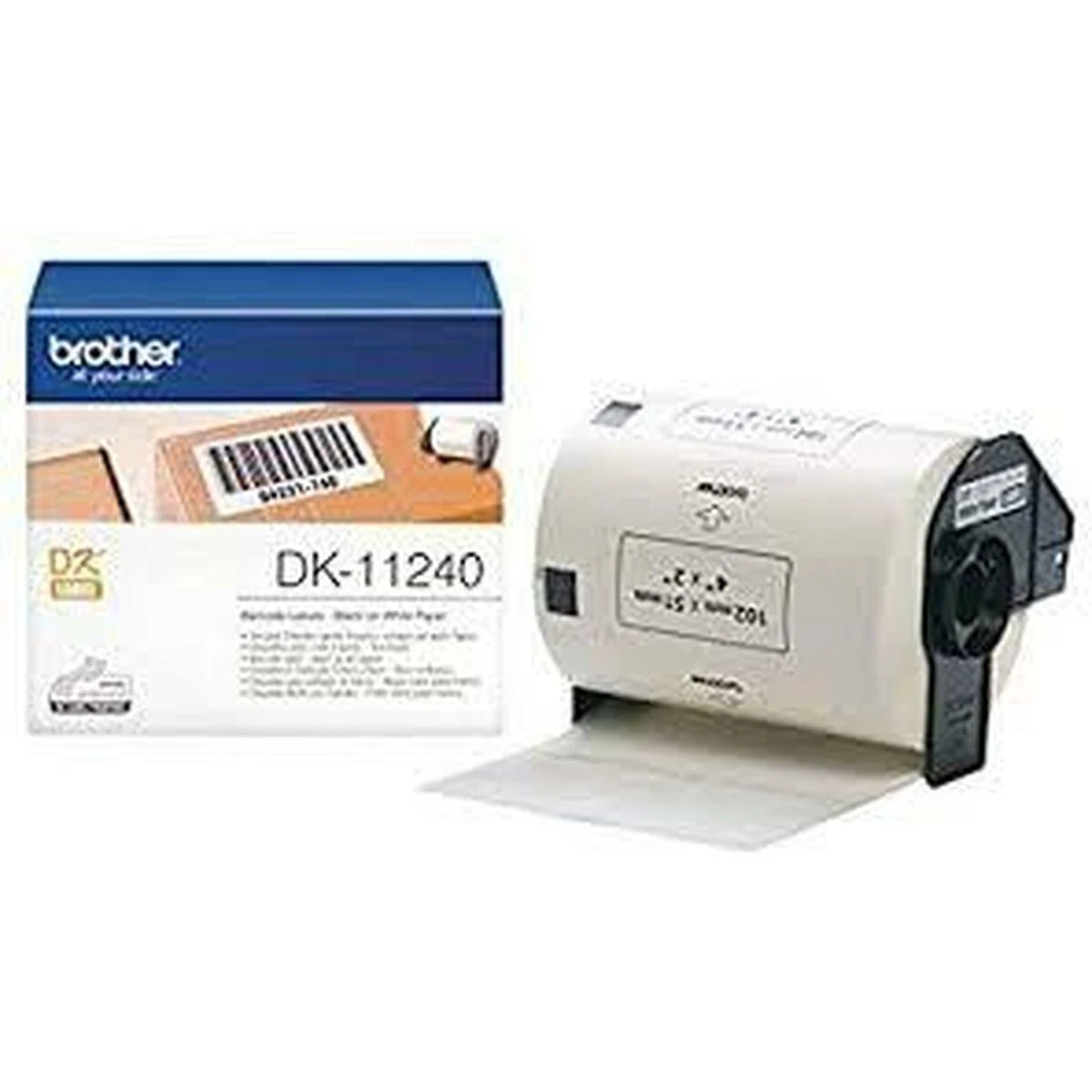 Brother DK-11240 etiketė spausdinimui Balta