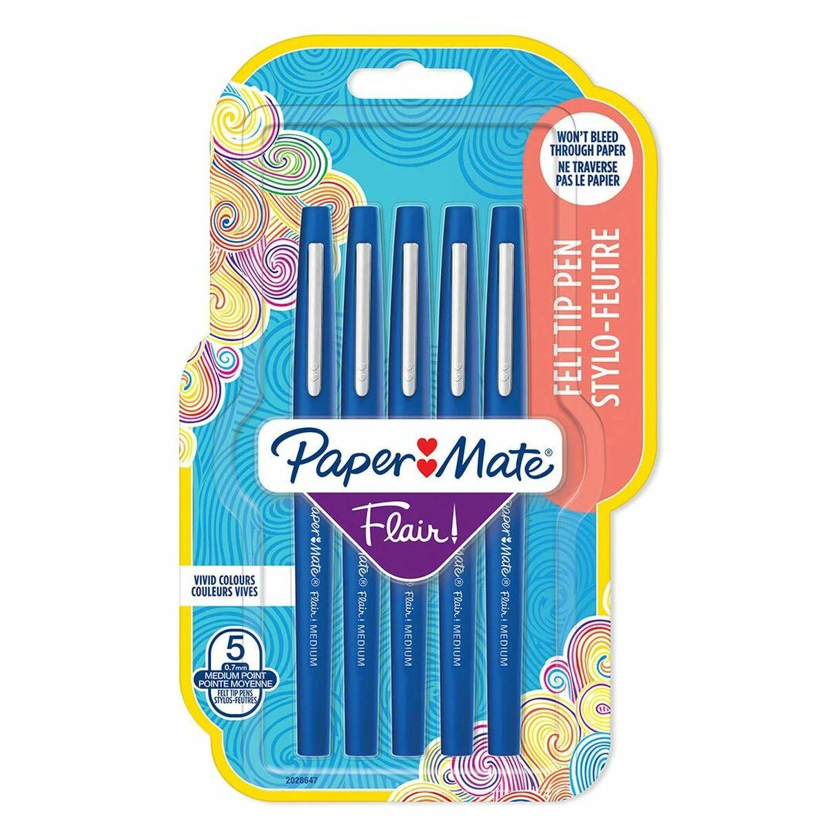 Papermate Paper Mate PAPER MATE Faserschreiber Flair 5er M 0.7 mm Blister