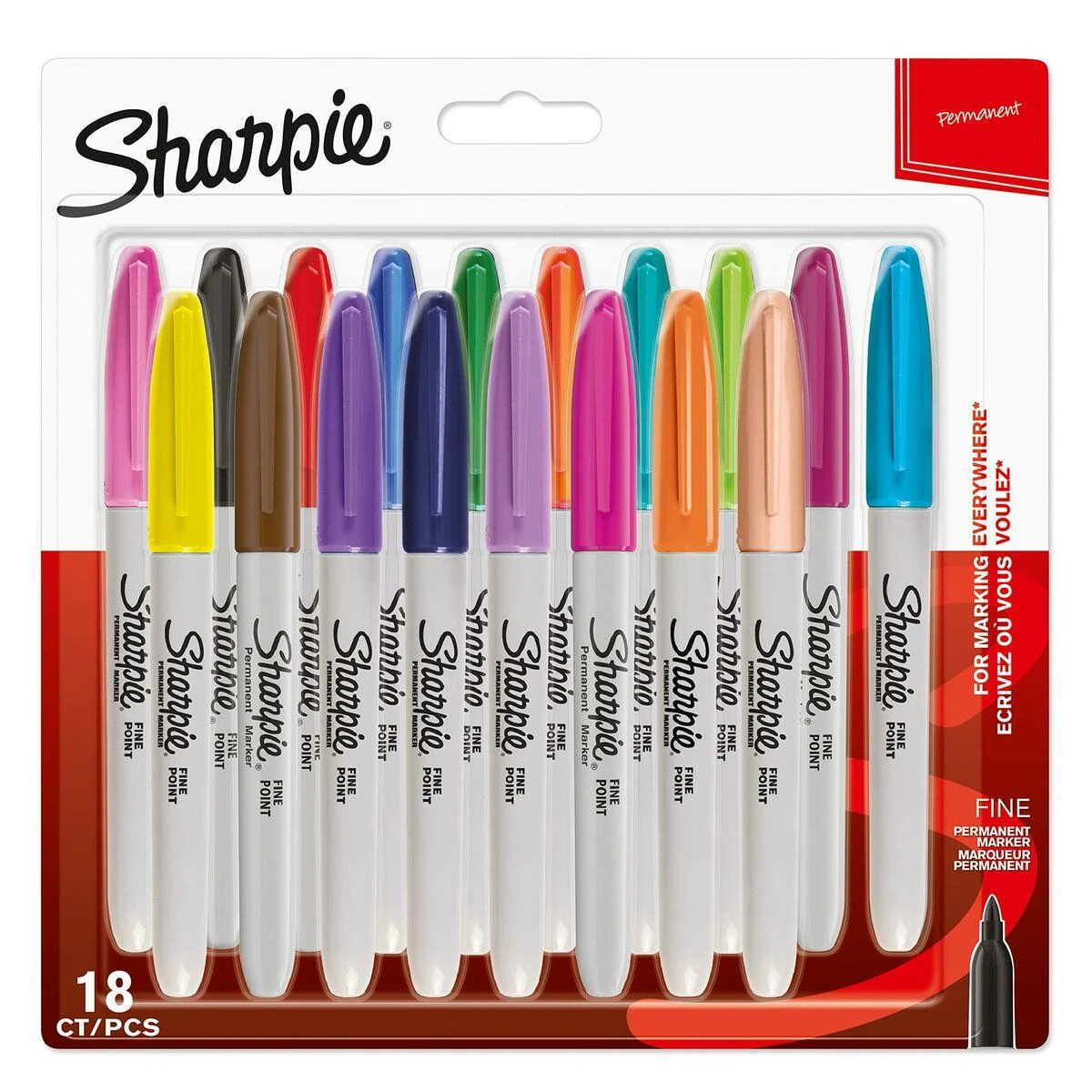 Sharpie Markeriai Fine 18 vnt. - 1996112