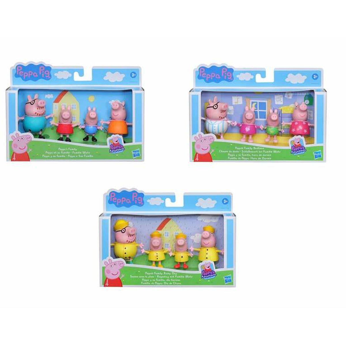 Hasbro 4 figūrėlių rinkinys PEPPA, Peppa šeima F2190