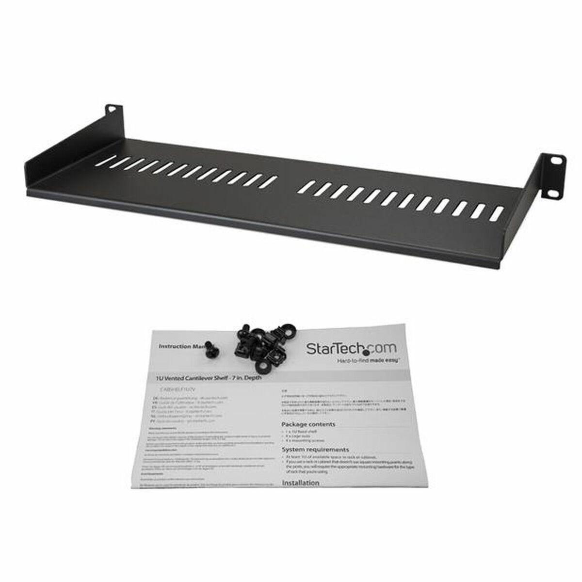 StarTech 19'' 1U lentyna Juoda (CABSHELF1U7V)