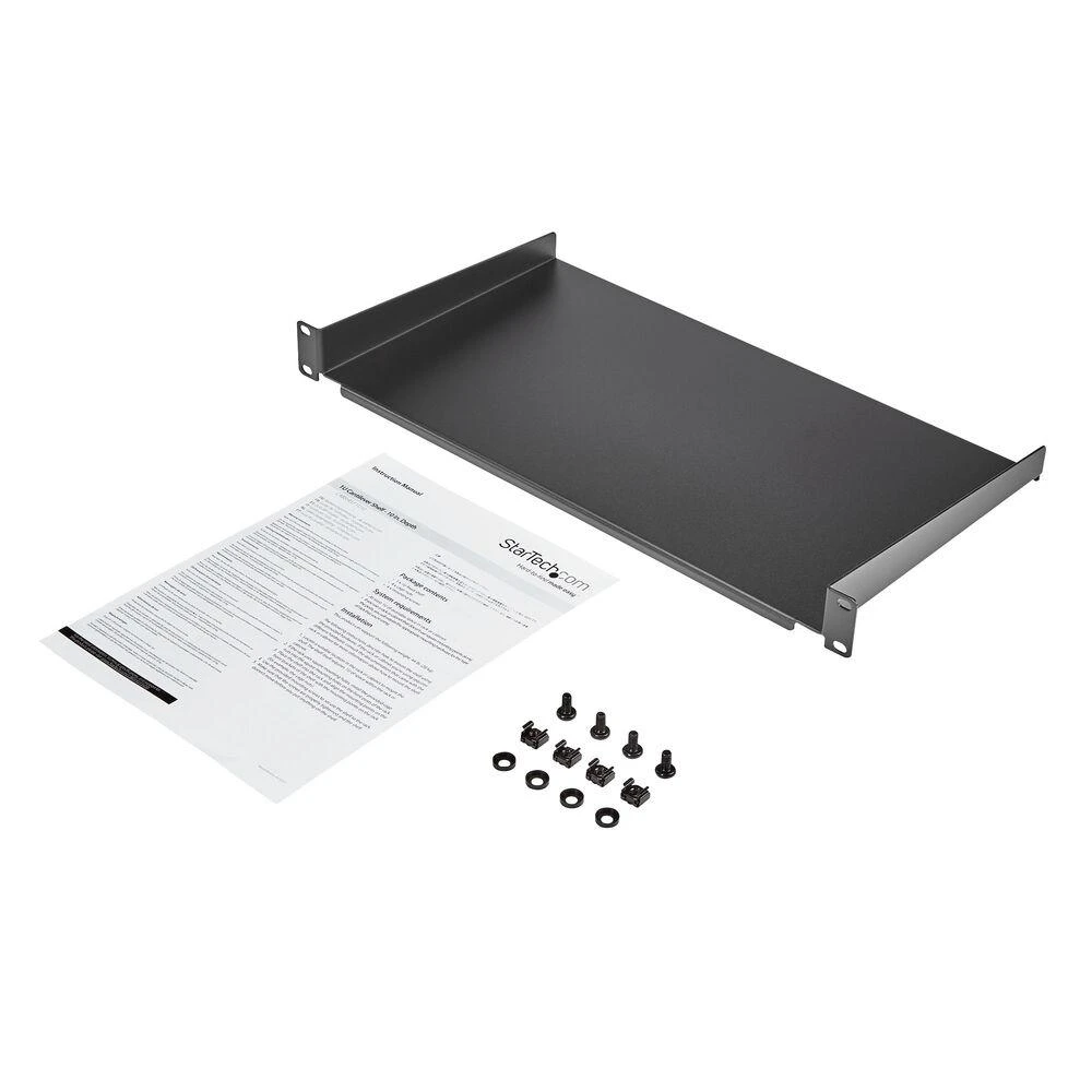 StarTech lentyna 10'' 1U Juoda (CABSHELF1U10)