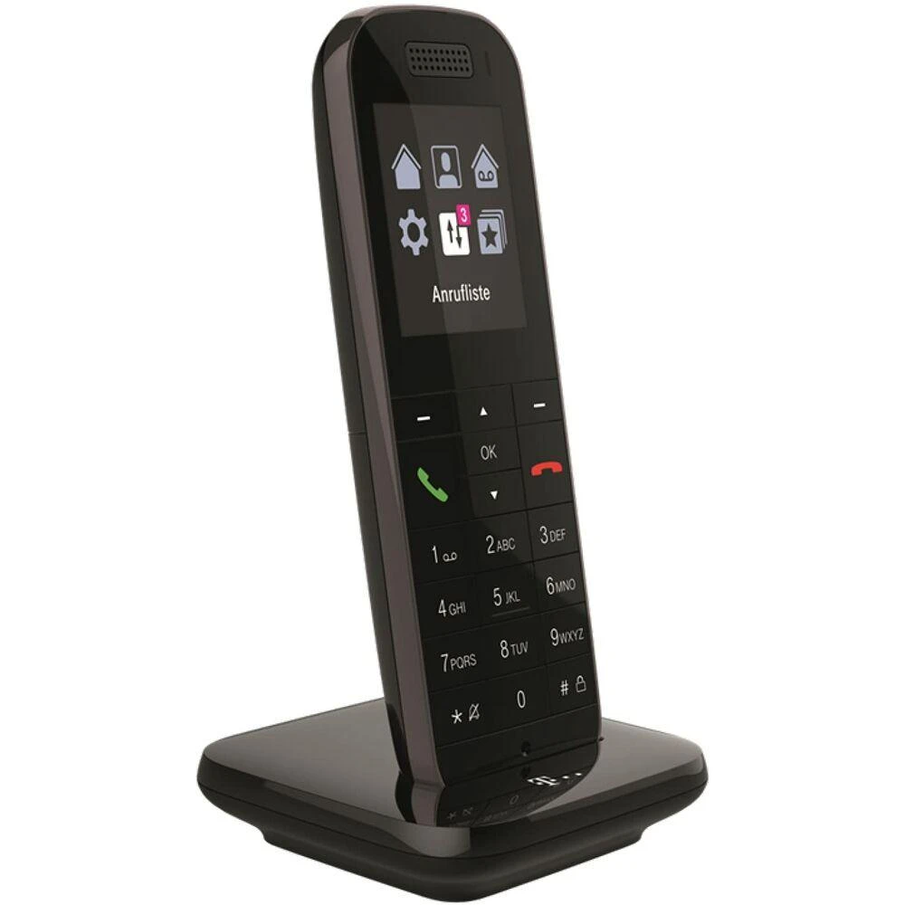 TLM Telekom Speedphone 52 DECT telefonas Skambintojo ID Juoda