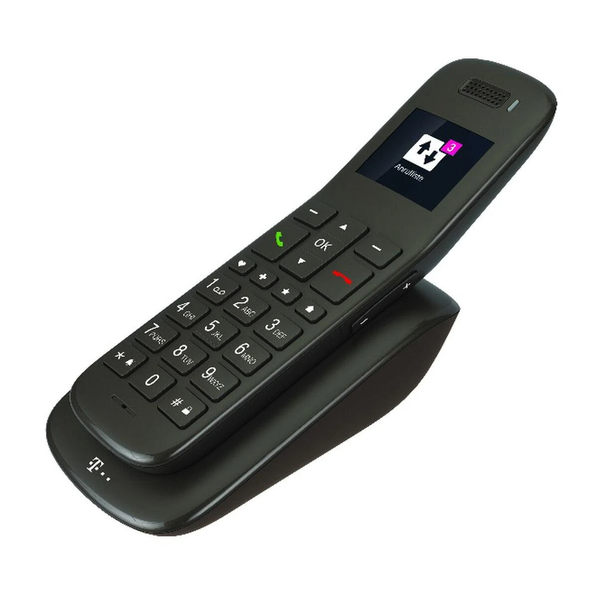 TLM Telekom Speedphone 32 DECT telefonas Skambintojo ID Juoda