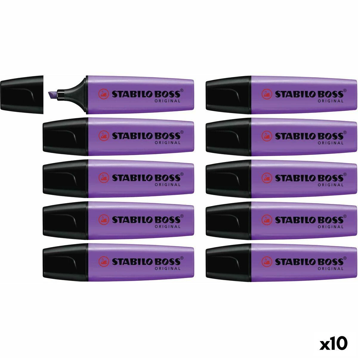 Fluorescencinis žymeklis Stabilo Boss Violetinė 10 vnt.