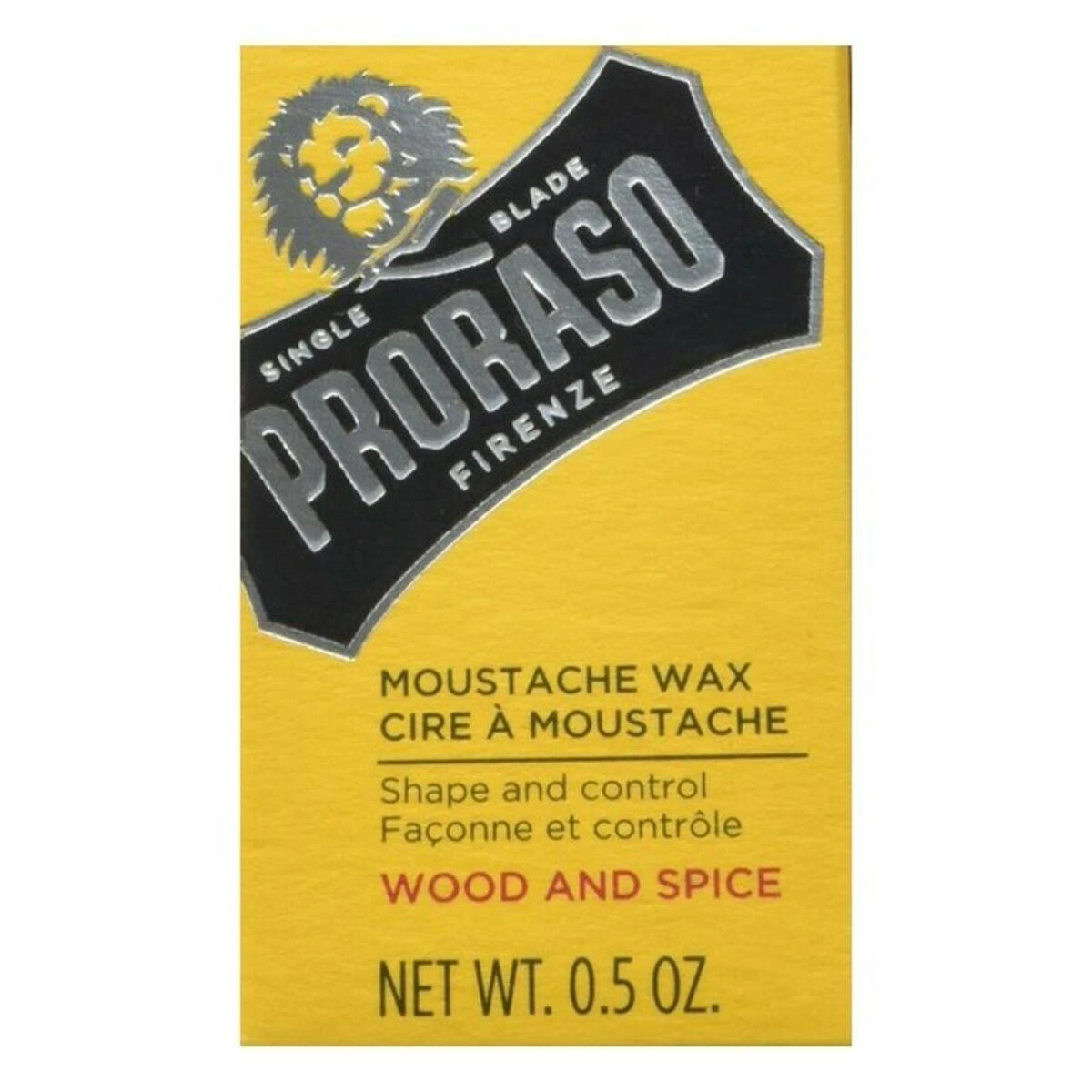 PRORASO Vaškas ūsams Wood & Spice, 15 ml