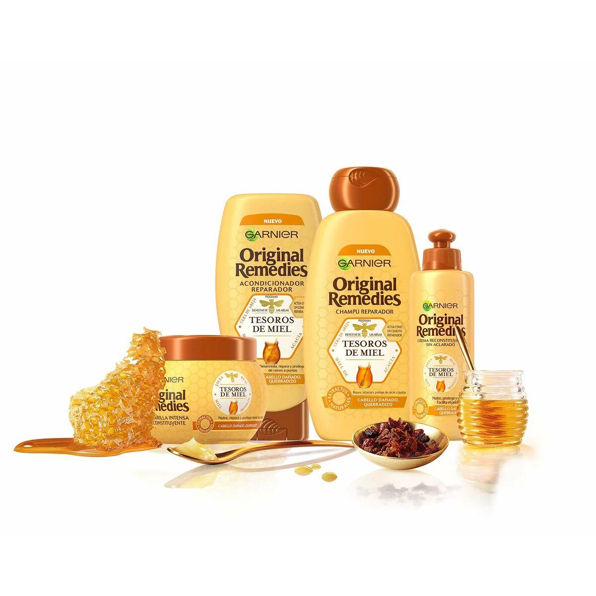 "Garnier Original Remedies Honey Treasures" šampūnas 600ml
