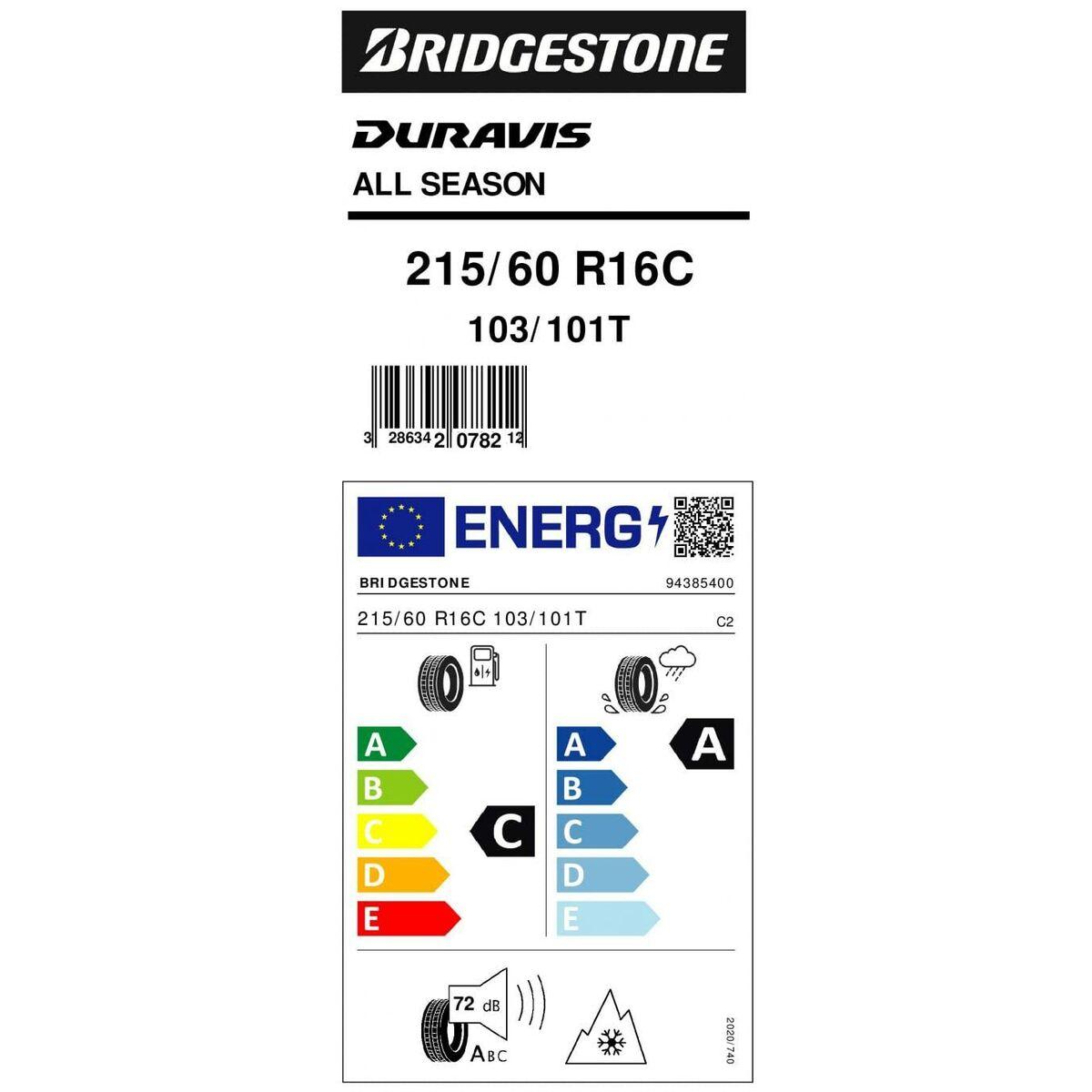 Bridgestone 215/60R16C DURAVIS ALL SEASON 103T