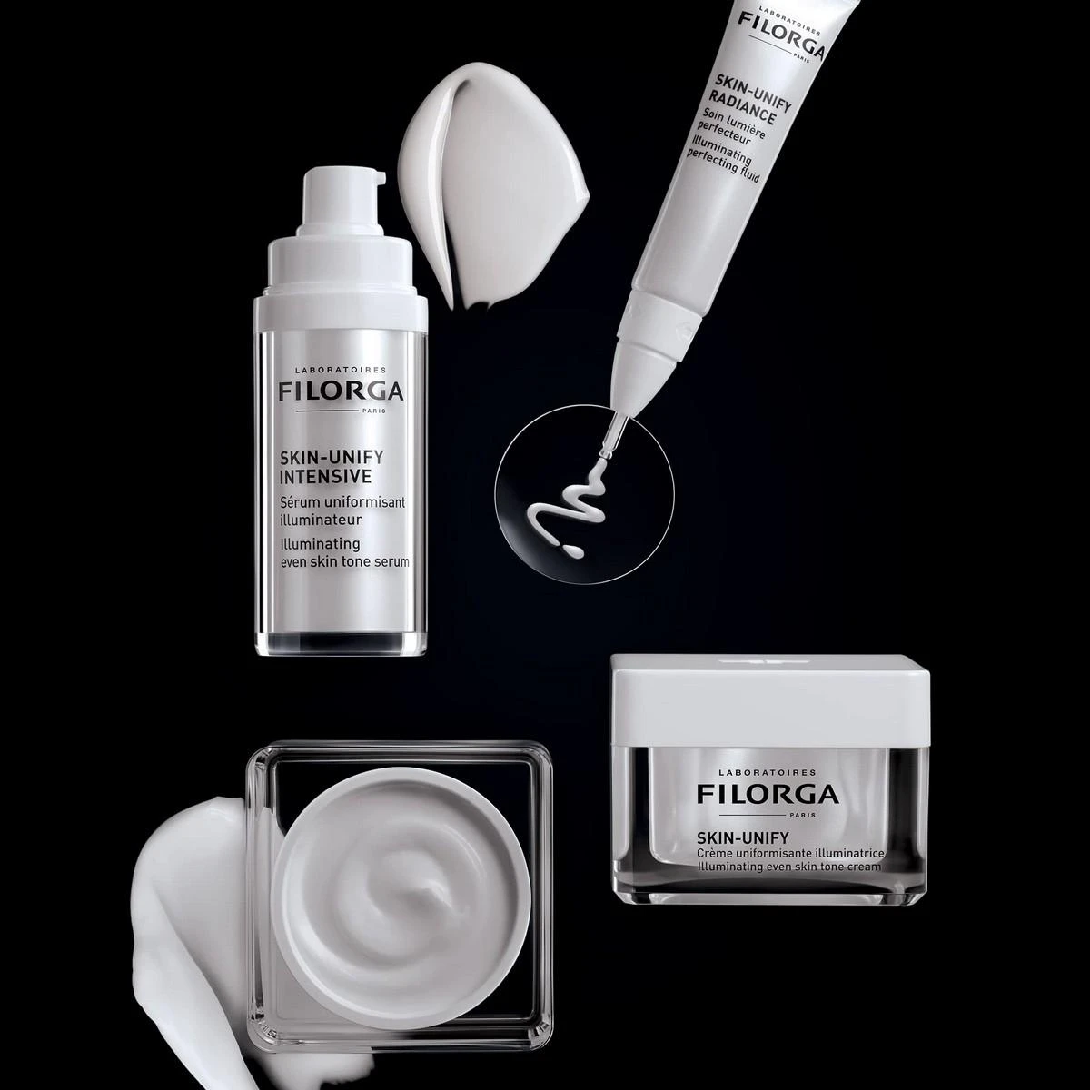 „Filorga Skin-Unify Radiance Radiance Care Illuminating Perfecting Fluid“ veido odos korekcinis skystis 15 ml