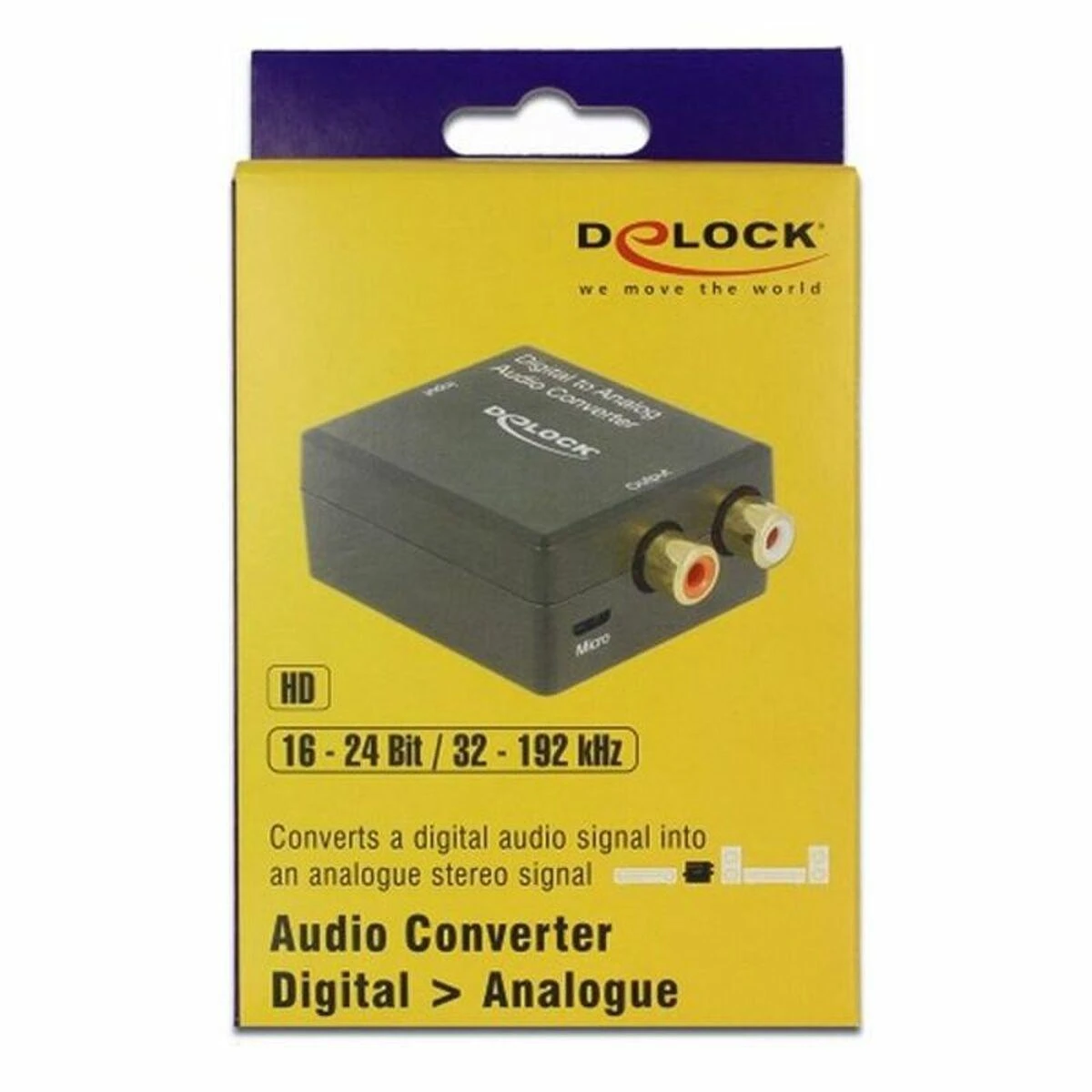 Delock adapteris AV Toslink - RCA (Cinch), juodas (63477)